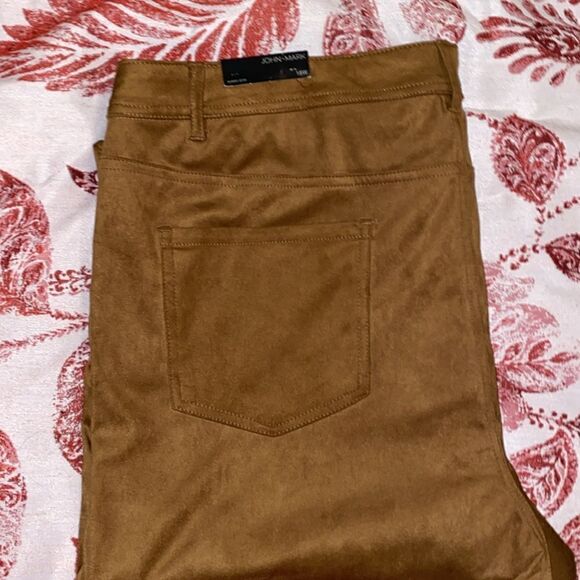 ❤️BRAND NEW John Mark Plus Size Faux Suede Jeans - Picture 2 of 7